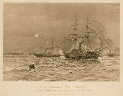 Sveaborg bombázása a brit balti flotta által, krími háború alkotó: Henry Charles Seppings Wright