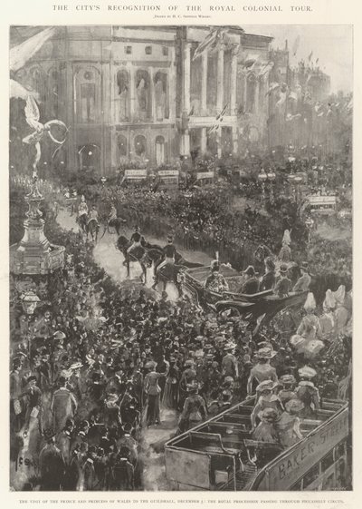 A város elismerése a királyi gyarmati körútról alkotó: Henry Charles Seppings Wright