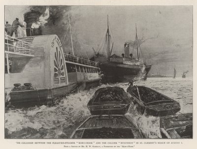A Koh-i-Noor Pleasure Steamer és a Collier Huguenot ütközése St Clement