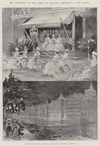 Holland királynő megkoronázása, Örvendések Hágában alkotó: Henry Charles Seppings Wright