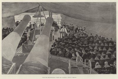 A mediterrán flottával Salonica mellett, vasárnapi szolgálat alkotó: Henry Charles Seppings Wright