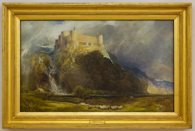 Harlech Castle, Four Square to the Winds that Blow, 1894 körül (olaj, vászon) alkotó: Henry Clarence Whaite
