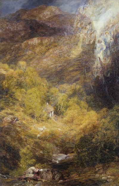 A bűnbánó látomása: A pásztor álma alkotó: Henry Clarence Whaite