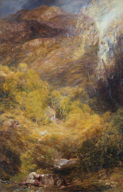 "A bűnbánó látomása: A pásztor álma", 1848-1912 alkotó: Henry Clarence Whaite