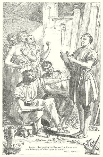 Szentivánéji álom (metszet) alkotó: Henry Courtney (after) Selous