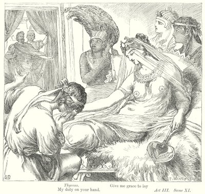 Antonius és Kleopátra (metszet) alkotó: Henry Courtney (after) Selous