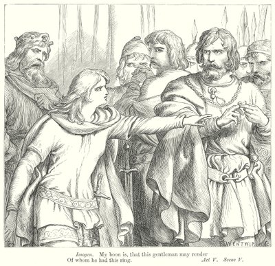 Cymbeline (metszet) alkotó: Henry Courtney (after) Selous
