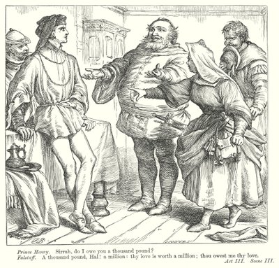 IV. Henrik király I. rész (metszet) alkotó: Henry Courtney (after) Selous