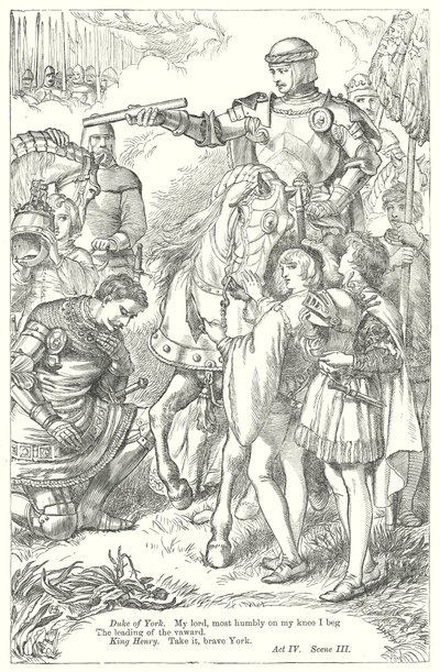V. Henrik király (metszet) alkotó: Henry Courtney (after) Selous
