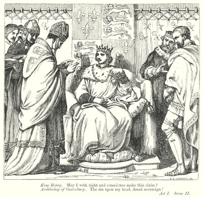 V. Henrik király (metszet) alkotó: Henry Courtney (after) Selous