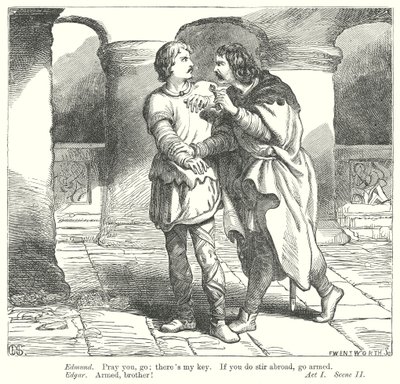 Lear király (metszet) alkotó: Henry Courtney (after) Selous