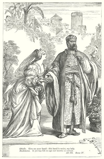 Othello (metszet) alkotó: Henry Courtney (after) Selous
