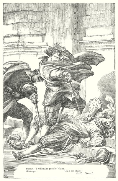 Othello (metszet) alkotó: Henry Courtney (after) Selous