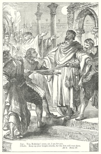Othello (metszet) alkotó: Henry Courtney (after) Selous