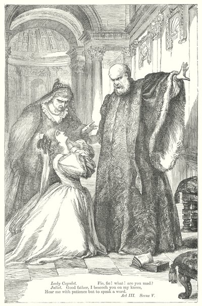 Rómeó és Júlia (metszet) alkotó: Henry Courtney (after) Selous