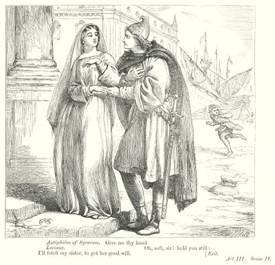 A tévedések vígjátéka (metszet) alkotó: Henry Courtney (after) Selous