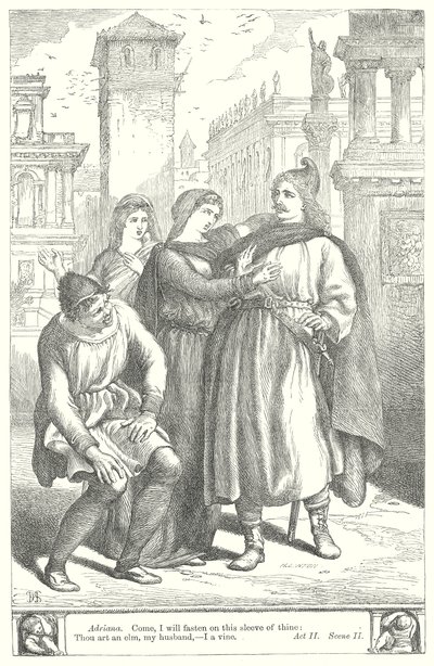 A tévedések vígjátéka (metszet) alkotó: Henry Courtney (after) Selous