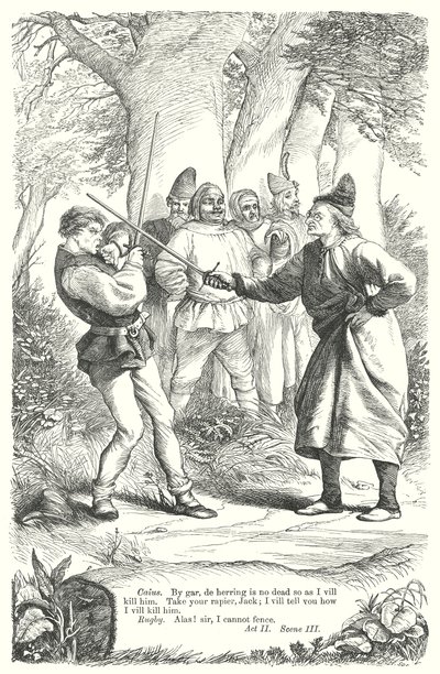 A windsori víg nők (metszet) alkotó: Henry Courtney (after) Selous