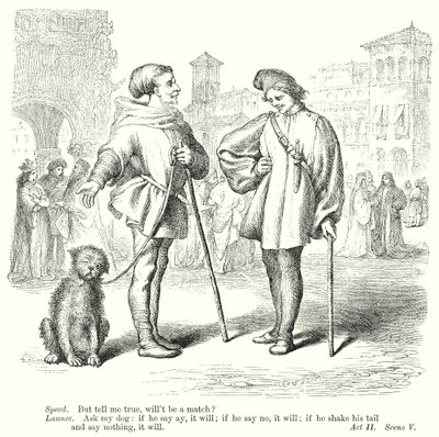 A veronai két úr (metszet) alkotó: Henry Courtney (after) Selous