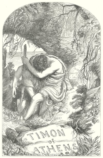 Athéni Timon (metszet) alkotó: Henry Courtney (after) Selous
