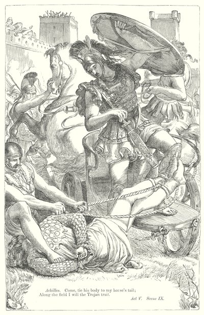 Troilus és Cressida (metszet) alkotó: Henry Courtney (after) Selous