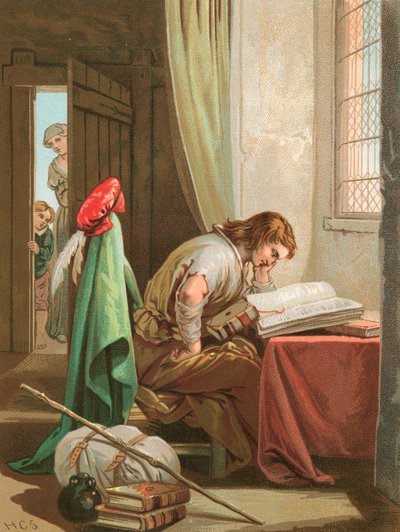 Christian sír és imádkozik alkotó: Henry Courtney Selous