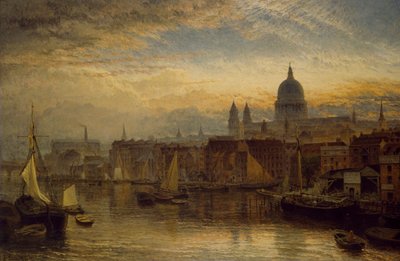 Szent Pál a Temzéből, 1877 alkotó: Henry Dawson