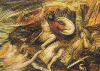 Siegfried halála alkotó: Henry De Groux