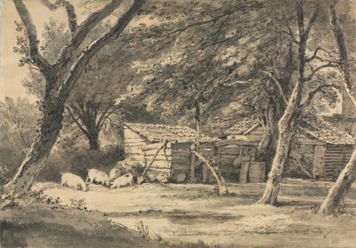 Farm sertésekkel takarmányozással alkotó: Henry Edridge