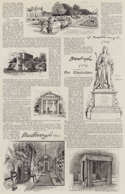 Illusztrált Blenheim-palota (litho) alkotó: Henry Edward Tidmarsh