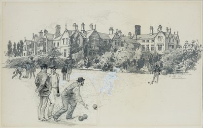 Cheadle Asylum from the Bowling Green alkotó: Henry Edward Tidmarsh