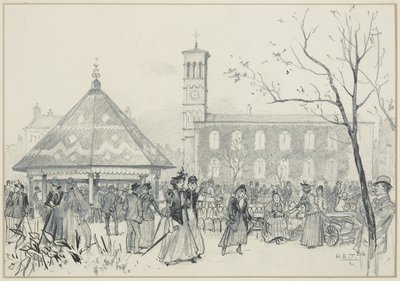 Szombat délután Ardwick Greenben alkotó: Henry Edward Tidmarsh