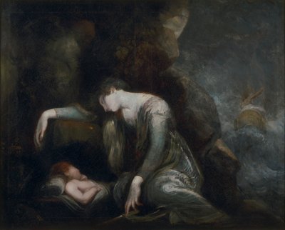 Dana? és Perseus a Seriphoson(?) alkotó: Johann Heinrich Füssli