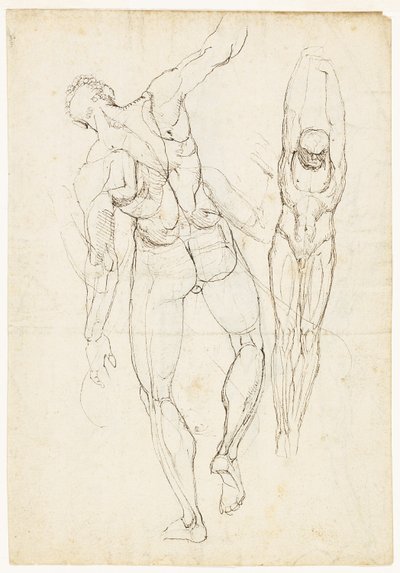 Ábratanulmányok (recto és verso) alkotó: Johann Heinrich Füssli