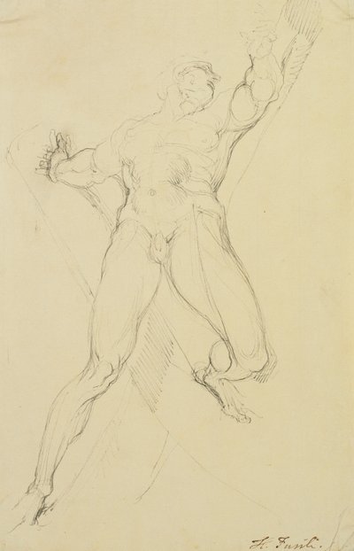 Hámán, Michelangelo után, alkotó: Johann Heinrich Füssli