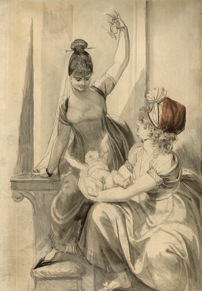 Anya és családja vidéken alkotó: Henry Fuseli