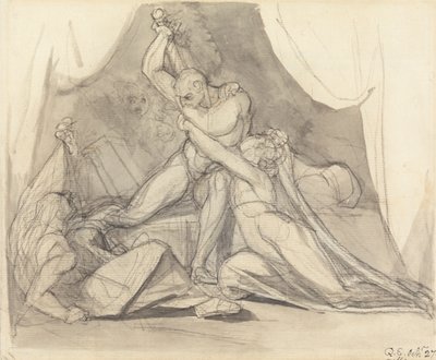 Percival kiszabadítja Belisane-t Urma varázslatából alkotó: Johann Heinrich Füssli