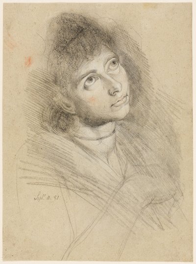 Női portré (Martha Hess) alkotó: Johann Heinrich Füssli