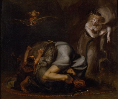 A boszorkányok jelenete, Ben Jonson: The Masque of Queens című művéből alkotó: Johann Heinrich Füssli