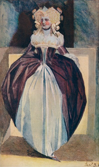 Vázlat egy hölgyről, XVIII. század alkotó: Johann Heinrich Füssli