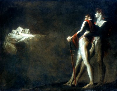 Macbethnek és Banquónak megjelenő három boszorkány, 18. század vége alkotó: Johann Heinrich Füssli