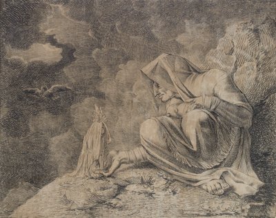 A boszorkány és a mandragóra, 1812 körül alkotó: Johann Heinrich Füssli