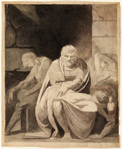 Ugolino és fiai éhen halnak a toronyban alkotó: Henry Fuseli