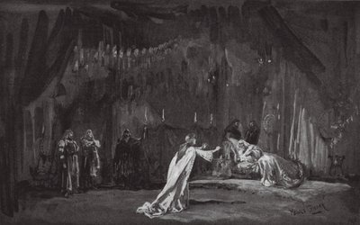Jelenet a Lear királyból (litográfia) alkotó: Henry Hawes Craven Green