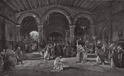 Jelenet a Lear királyból (litográfia) alkotó: Henry Hawes Craven Green