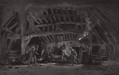 Jelenet a Lear királyból (litográfia) alkotó: Henry Hawes Craven Green