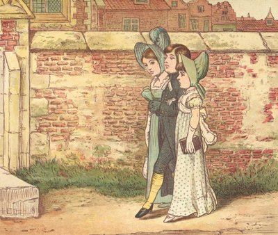 Templomba járó emberek (színes litó) alkotó: Henry Hetherington Emmerson