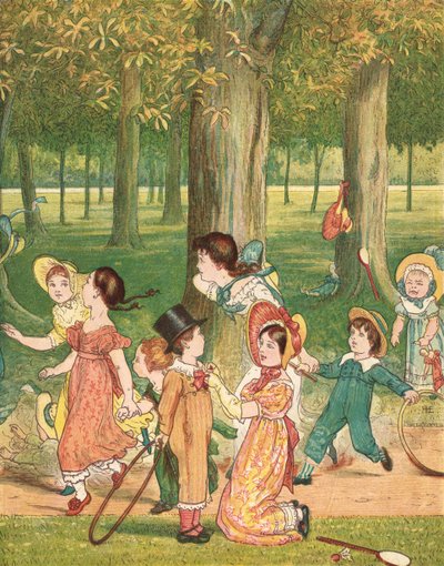 Frolikáló emberek (színes litó) alkotó: Henry Hetherington Emmerson