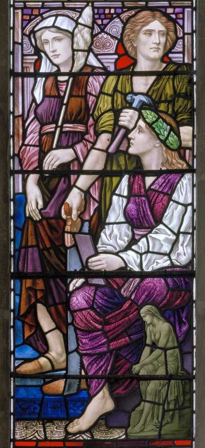 Buckland, St Mary, Lowndes & Drury, Henry Holiday, Építészet, 1918 alkotó: Henry Holiday