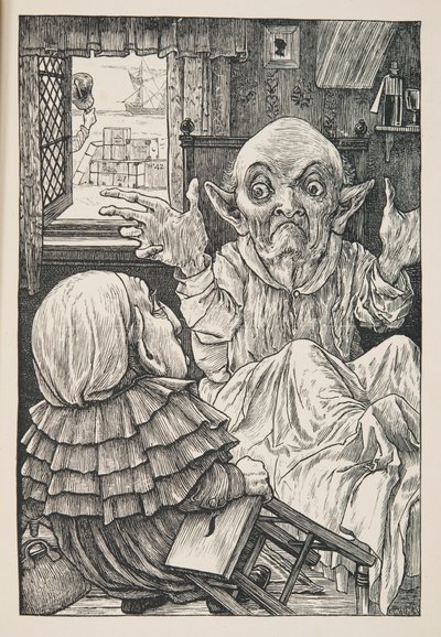 „De ó, gerenda unokaöccs, vigyázz a naptól!”, kocsma. 1876. alkotó: Henry Holiday